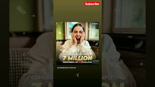 #congratulations #mostlysane for #7million #subscribe ❤️🙏 #prajaktakoli #youtubeshorts #youtube