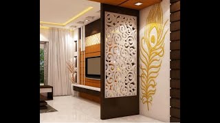 Modern Living Room Partition Wall Design 2024 Room Divider Ideas Wooden Partition #woodworking #diy