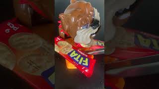 Bulldog protect his biscuit #asmrsounds  #toys  #dog  #shortvideo  #shorts