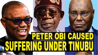 Peter Obi Blamed For Causing Suffering Of Nigerians Under Tinubu Because He Split Atiku's Votes!