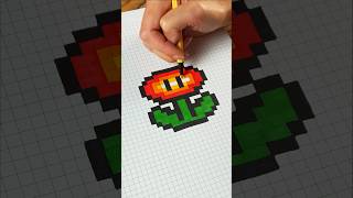 Pixel Drawing | Super Mario Flower