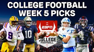 College Football Week 5 Picks & Predictions