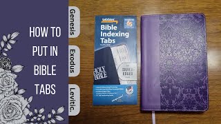 How To Put In Bible Tabs!!