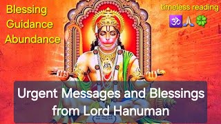 Urgent Messages and Blessings from Lord Hanuman 🙏🏻😇 Timeless reading in hindi 🙏🏻😇🌻