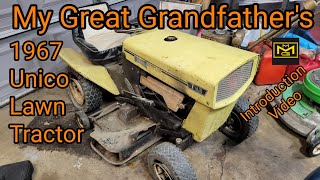 1967 7hp Unico Lawn Tractor Introduction, Made By MTD