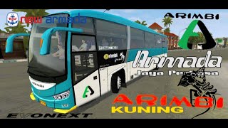 Livery Evonext Bussid Arimbi Hijau,Arimbi Kuning,Armada Jaya perkasa