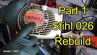 Part 1 Stihl 026 Rebuild: Disassembly