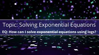 8.4 | Solving Exponential Equations