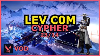 The New OUTLAW is SO GOOD! | LEV C0M as CYPHER on ICEBOX! | Valorant Pro VOD!