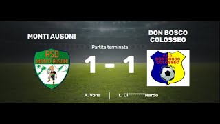 Asd monti ausoni VS Don bosco colosseo (U15 partita completa)