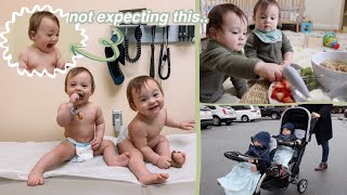 Our TWINS 1 year visit *they weren’t ready for this*