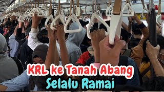 Dari Stasiun Tebet ke Tanah Abang Naik Commuter Line | Naik KRL Dari Tebet ke Tanah Abang