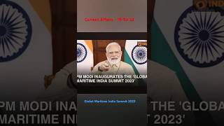 PM inaugarates Global Maritime India Summit 2023 #currentaffairs #upsc #ssc #bankpo