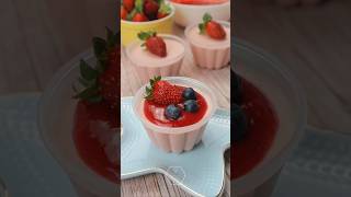 EASY Strawberry Panna Cotta Recipe Revealed! #shorts