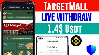 "TargetMall" USDT Earning Site 2024| Usdt Shopping Site Today | Today New Usdt Shopping Mall 2024