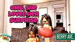 💗 OMG, she loved her surprise 💗 | Berry Avenue 🏠 Family Roleplay | Voice RP | Live Play