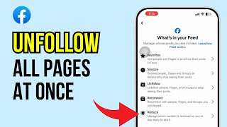 How To Unfollow All Pages on Facebook At Once