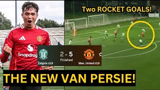 United Young STRIKER Gabriel Biancheri SCORED BRACE in Man United U19s 5-2 win vs Zalgiris in UCL