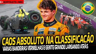 CLASSIFICAÇÃO GP BRASIL: CAOS TOMA CONTA DE INTERLAGOS E LANDO NORRIS SAI NA POLE, MAX É 17º