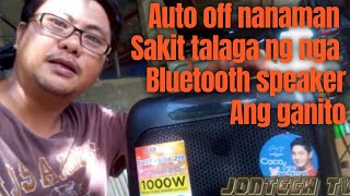 bluetoot speaker system auto off problem