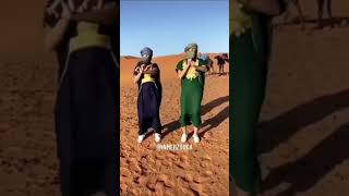 Special dance in the desert of Merzouga