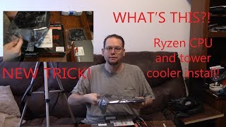 Ryzen 3 2200g with non stock tower CPU cooler Install