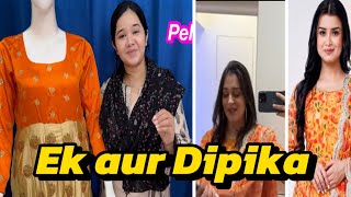 Sitara Yaseen aur Dipika ka muqabla 😱 || Sitara copy kre g dipika ki design 😂 #dipikakakar