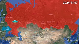 Alien invasion of Ukraine in 40 seconds using Google Earth