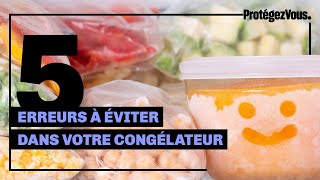 Erreurs à éviter avec son congélateur