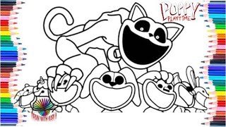 Poppy Playtime Chapter 3 New Coloring Pages / How to Color New Characters from Official GameTrailer