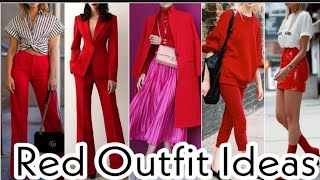 Stylish and Elegant Red Outfit Ideas @Styling Ideas