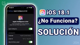 iOS 18.1📱 | Apple Intelligence No Se Muestra /No Funciona Solucón en iPhone 2024