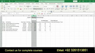 Exp22_Excel_Ch01_CumulativeAssessment_xlsx | Excel Chapter 1 Cumulative Assessment Training