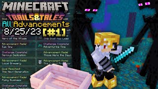 gb80 speedruns ALL ADVANCEMENTS in Minecraft 1.20 Trails & Tales [#1] 8/25/23