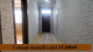 3 otaqlı mənzil cəmi 38000 manata 0705560023 Simran