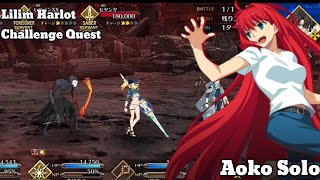 [FGO]- Arcade Collab Rerun Challenge Quest Clear- Aoko Solo