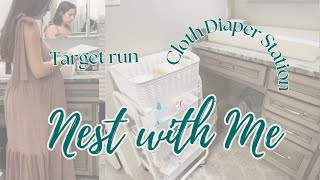 Nest with me baby 3 // cloth diaper station