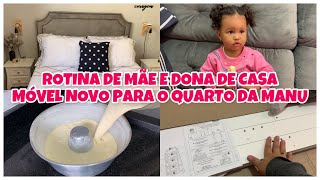 VAMOS ''REFORMAR'' O QUARTO DA MANU, MÓVEL NOVO, BOLO DE LEITE CREMOSO, ROTINA DE MÃE E DONA DE CASA