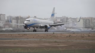 RAINY and WINDY EVENING Planespotting At FARO Airport! | Faro Airport Planespotting | 4K