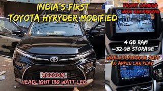 TOYOTA HYRYDER E VARIENT MODIFIED | ANDROID STEREO | AOZOOM LED | INFINITY SPEAKER