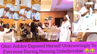 Olori Ashley Exposed Herself Unknowingly To Everyone During Naming Unbelievable 😂😂