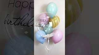 Bubble balloon 💭 for Birthday 🎂 nice colors #birthday #balloon #ballondecor #balloonideas