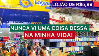 UTILIDADES DOMÉSTICAS DE R$5,99 MEGA  LOJÃO DE PREÇO ÚNICO, É INCRÍVEL!