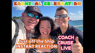 CARNIVAL CELEBRATION, REVIEW AND RECAP, JUST OFF THE SHIP, #cruisereview #highlights #cruiselife