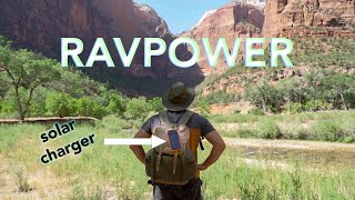 Best Solar Charger for Hiking | RAVPower Outdoor Portable Solar Charger Review