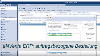 eNVenta ERP ✅ auftragsbezogene Bestellung erzeugen