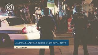 Atacan a balazos a policías en enfrentamiento en Veracruz