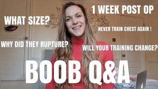 1 Week Post Breast Augmentation | Boob Job Q & A