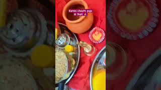 Karwa chauth puja ki thali🙏 #shorts #reels #virslshorts #viralreels #karwachauthspecial #karwachauth