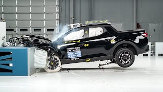 2024 Hyundai Santa Cruz updated moderate overlap IIHS crash test